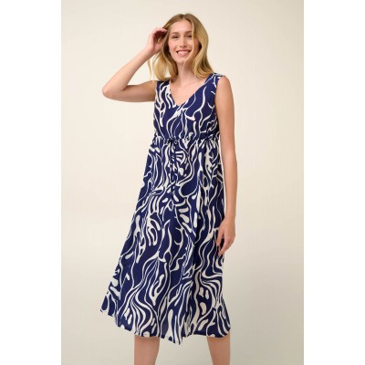Αμάνικο Καλοκαιρινό Φόρεμα από Ποπλίνα BLUE PRINT (22402-BLUE PRINT)