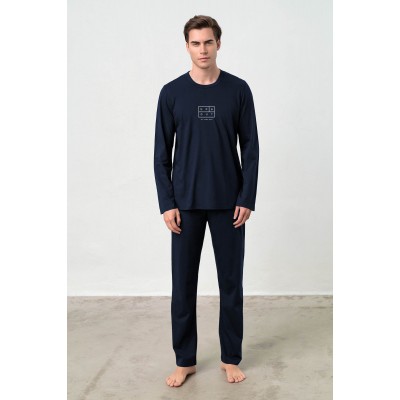 Πυτζάμα με Μακρύ Μανίκι BLUE (21916-BLUE)