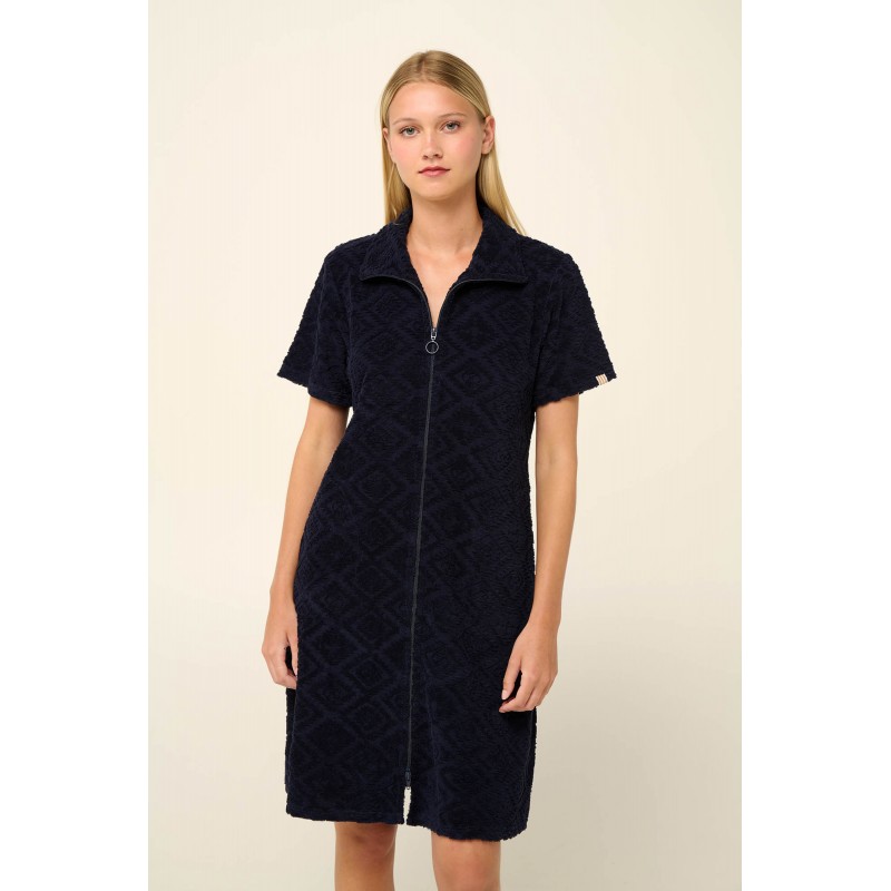 Μονόχρωμο Frottee Φόρεμα Θαλάσσης με Φερμουάρ BLUE (22530-BLUE) Μονόχρωμο Frottee Φόρεμα Θαλάσσης με Φερμουάρ BLUE (22530-BLUE)