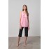 Αμάνικη Πυτζάμα με Λαιμόκοψη DARK PINK (70014-DARK PINK)