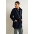 Ανδρική Fleece Σταυρωτή Ρόμπα BLUE (25665-BLUE)