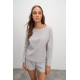 Μονόχρωμη Μπλούζα με Μακρύ Μανίκι GRAY SILVER (16171-GRAY SILVER) Μονόχρωμη Μπλούζα με Μακρύ Μανίκι GRAY SILVER (16171-GRAY SILVER)