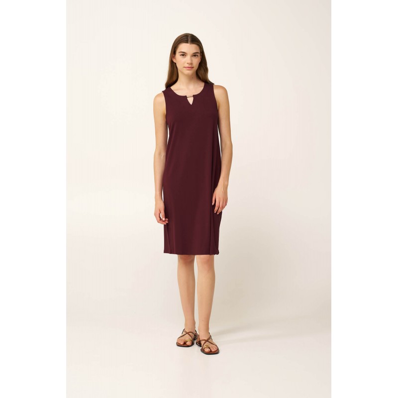 Αμάνικο Καλοκαιρινό Φόρεμα Viscose RED WINDSOR (24489-RED WINDSOR) Αμάνικο Καλοκαιρινό Φόρεμα Viscose RED WINDSOR (24489-RED WINDSOR)