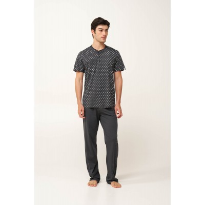Ανδρικό Βαμβακερό Σετ 3 Τεμαχίων DARK GRAY (24682-DARK GRAY)
