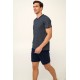 Βαμβακερή Ανδρική Πυτζάμα με Κουμπιά BLUE (22685-BLUE) Βαμβακερή Ανδρική Πυτζάμα με Κουμπιά BLUE (22685-BLUE)