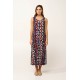 Καλοκαιρινό Maxi Φόρεμα Viscose BLUE (24917-BLUE)