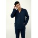 Ανδρική Βαμβακερή Πυτζάμα με Κουμπιά BLUE (23683-BLUE)