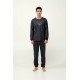 ΠΥΖΑΜΑ 50pct ΒΑΜΒΑΚΙ - 50pct ΜΟΝΤΑΛ DARK GRAY (23981-DARK GRAY) ΠΥΖΑΜΑ 50pct ΒΑΜΒΑΚΙ - 50pct ΜΟΝΤΑΛ DARK GRAY (23981-DARK GRAY)