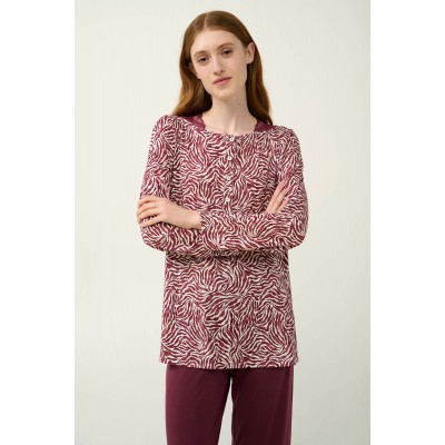 Γυναικεία Πυτζάμα Micromodal με Πατιλέτα RED WINDSOR (23041-RED WINDSOR)