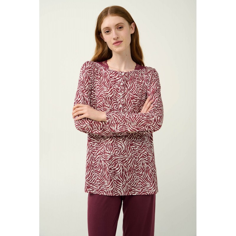Γυναικεία Πυτζάμα Micromodal με Πατιλέτα RED WINDSOR (23041-RED WINDSOR) Γυναικεία Πυτζάμα Micromodal με Πατιλέτα RED WINDSOR (23041-RED WINDSOR)