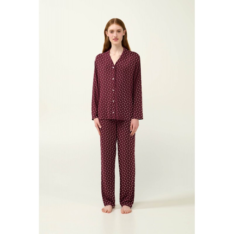 Γυναικεία Πυτζάμα Micromodal με Κουμπιά RED WINDSOR (23035-RED WINDSOR) Γυναικεία Πυτζάμα Micromodal με Κουμπιά RED WINDSOR (23035-RED WINDSOR)