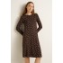 Micromodal Νυχτικό με Μακριά Μανίκια BROWN MUSE (25051-BROWN MUSE)