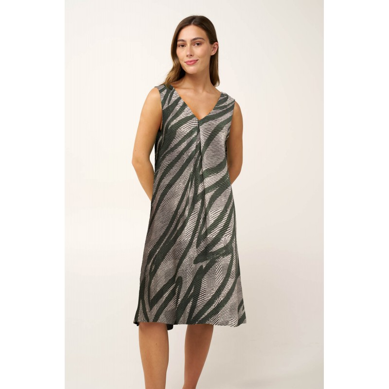 Αμάνικο Καλοκαιρινό Φόρεμα Viscose KHAKI (24920-KHAKI) Αμάνικο Καλοκαιρινό Φόρεμα Viscose KHAKI (24920-KHAKI)