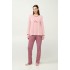 Γυναικεία Βαμβακερή Πυτζάμα PINK PEACH (23984-PINK PEACH)