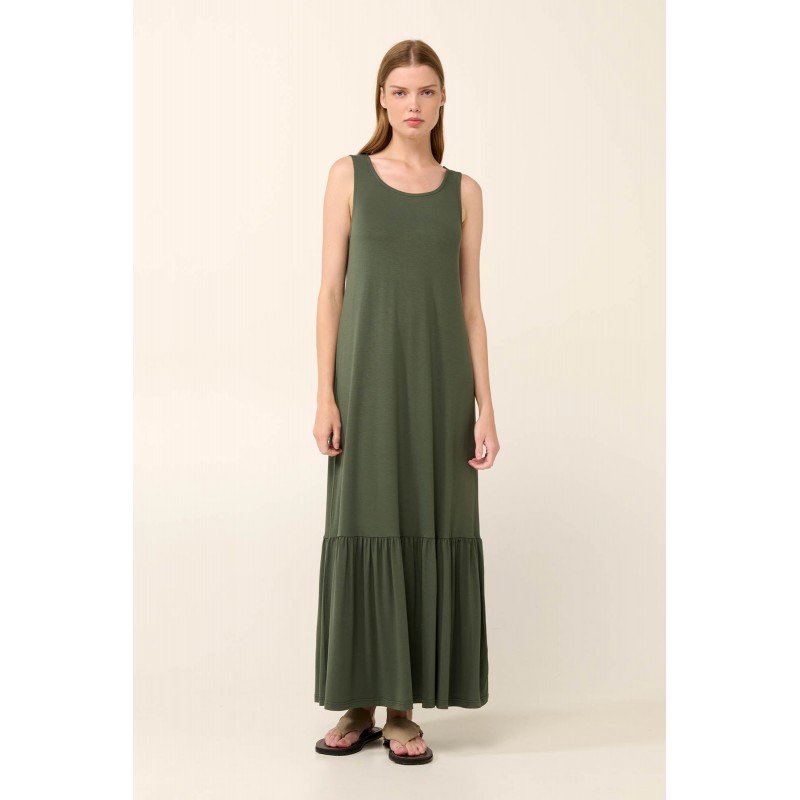 Μονόχρωμο Μακρύ Καλοκαιρινό Φόρεμα GREEN IVY (22512-GREEN IVY) Μονόχρωμο Μακρύ Καλοκαιρινό Φόρεμα GREEN IVY (22512-GREEN IVY)