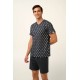 Βαμβακερή Ανδρική Πυτζάμα με V Λαιμόκοψη DARK GRAY (22601-DARK GRAY) Βαμβακερή Ανδρική Πυτζάμα με V Λαιμόκοψη DARK GRAY (22601-DARK GRAY)