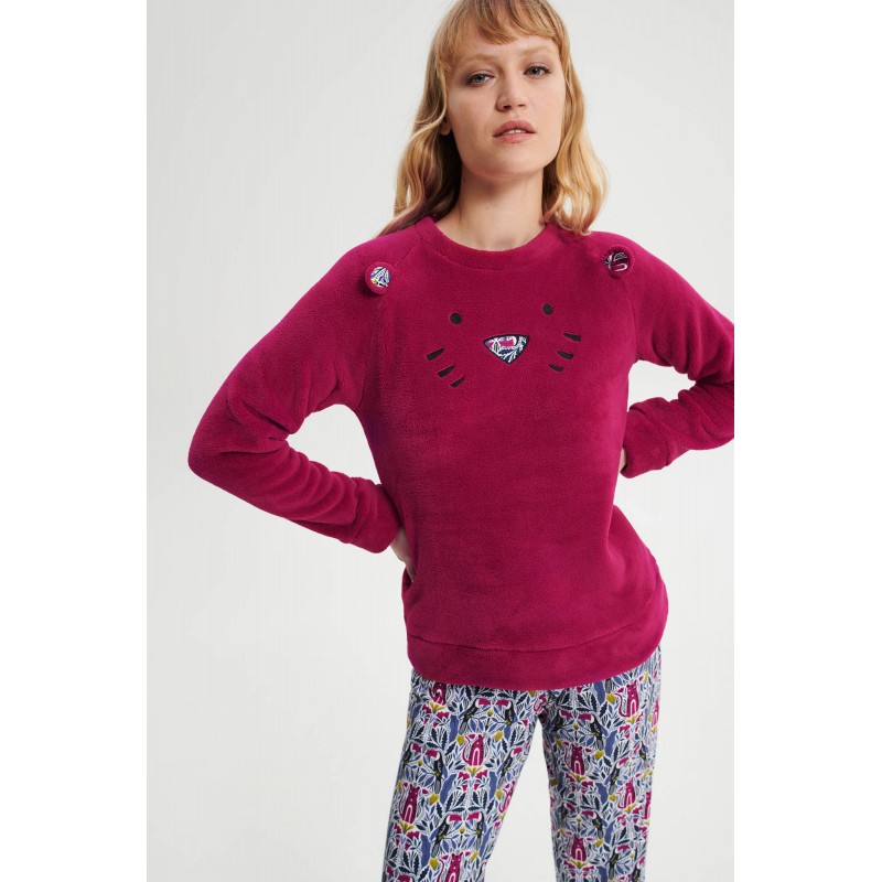 Πυτζάμα με Μακρύ Μανίκι FUCHSIA BERRY (19424-FUCHSIA BERRY) Πυτζάμα με Μακρύ Μανίκι FUCHSIA BERRY (19424-FUCHSIA BERRY)