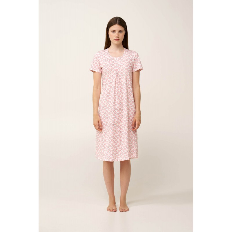 Βαμβακερό Νυχτικό με Πιέτα PINK GLOW (24330-PINK GLOW) Βαμβακερό Νυχτικό με Πιέτα PINK GLOW (24330-PINK GLOW)