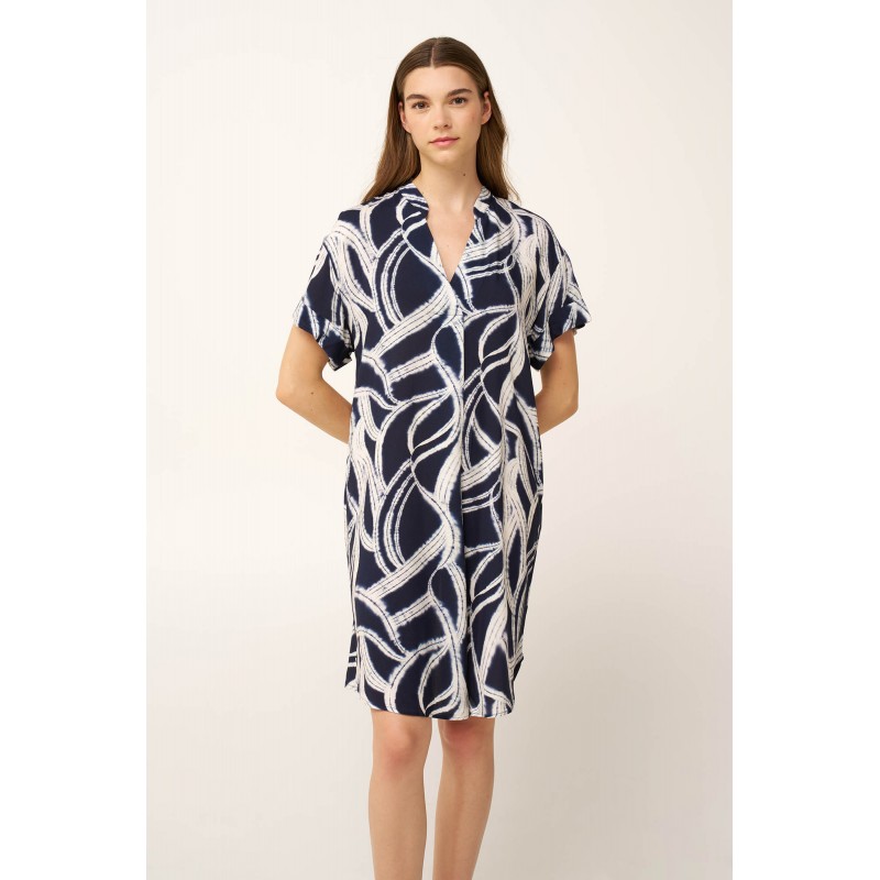 Καλοκαιρινό Φόρεμα από Ποπλίνα με V BLUE (24415-BLUE) Καλοκαιρινό Φόρεμα από Ποπλίνα με V BLUE (24415-BLUE)