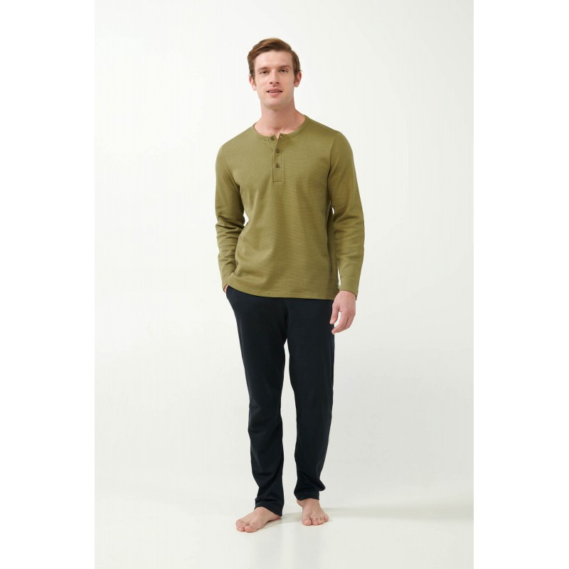Κλασική Πυτζάμα με Πατιλέτα OLIVE MARTINI (21645-OLIVE MARTINI) Κλασική Πυτζάμα με Πατιλέτα OLIVE MARTINI (21645-OLIVE MARTINI)