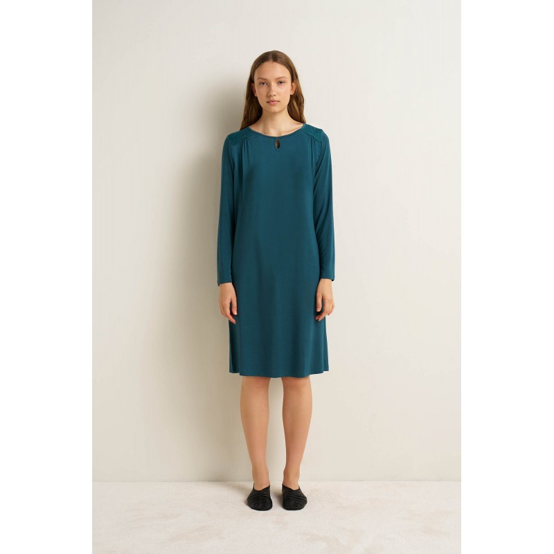 Micromodal Νυχτικό με Δαντέλα GREEN ATLANTIC (25151-GREEN ATLANTIC)