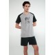 Πυτζάμα με Κοντό Μανίκι GRAY MELANGE (20614-GRAY MELANGE) Πυτζάμα με Κοντό Μανίκι GRAY MELANGE (20614-GRAY MELANGE)