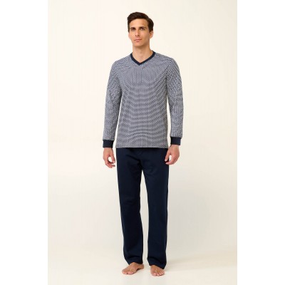 ΠΥΖΑΜΑ 100pct ΒΑΜΒΑΚΙ BLUE (23978-BLUE)
