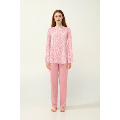 Γυναικεία Χειμερινή Πυτζάμα Micromodal PINK BLUSH (23906-PINK BLUSH)