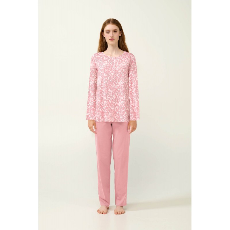 Γυναικεία Χειμερινή Πυτζάμα Micromodal PINK BLUSH (23906-PINK BLUSH)