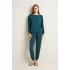 Γυναικεία Micromodal Πυτζάμα με Μανσέτες GREEN ATLANTIC (25150-GREEN ATLANTIC)