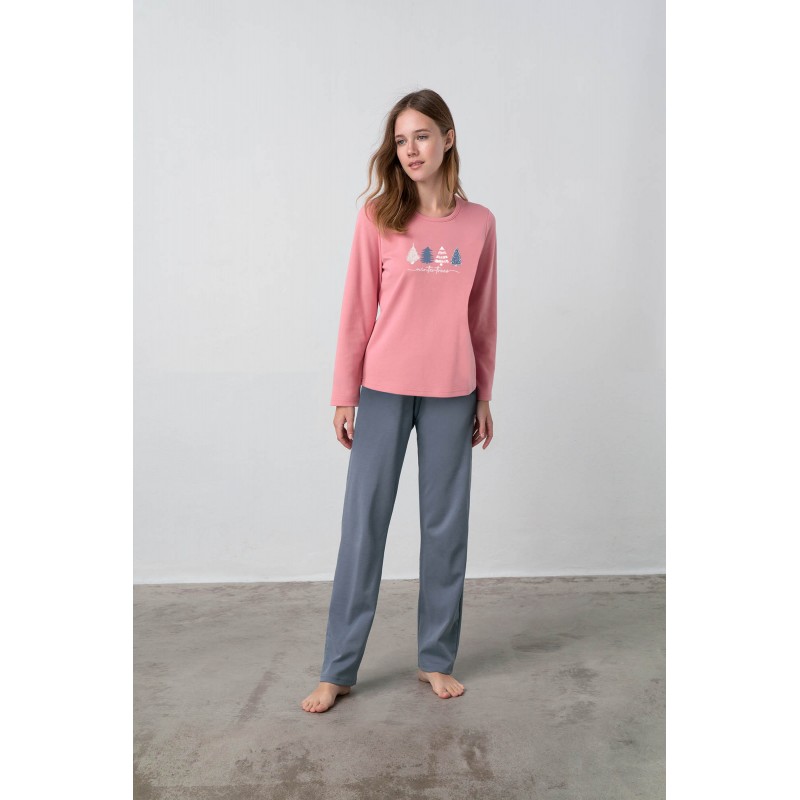 Πυτζάμα με Μακρύ Μανίκι PINK TAN (17596-PINK TAN) Πυτζάμα με Μακρύ Μανίκι PINK TAN (17596-PINK TAN)
