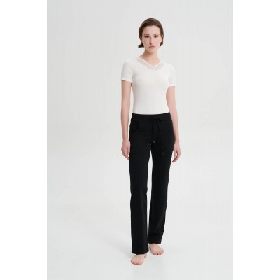 Μονόχρωμο Παντελόνι με Τσέπες BLACK (19304-BLACK)