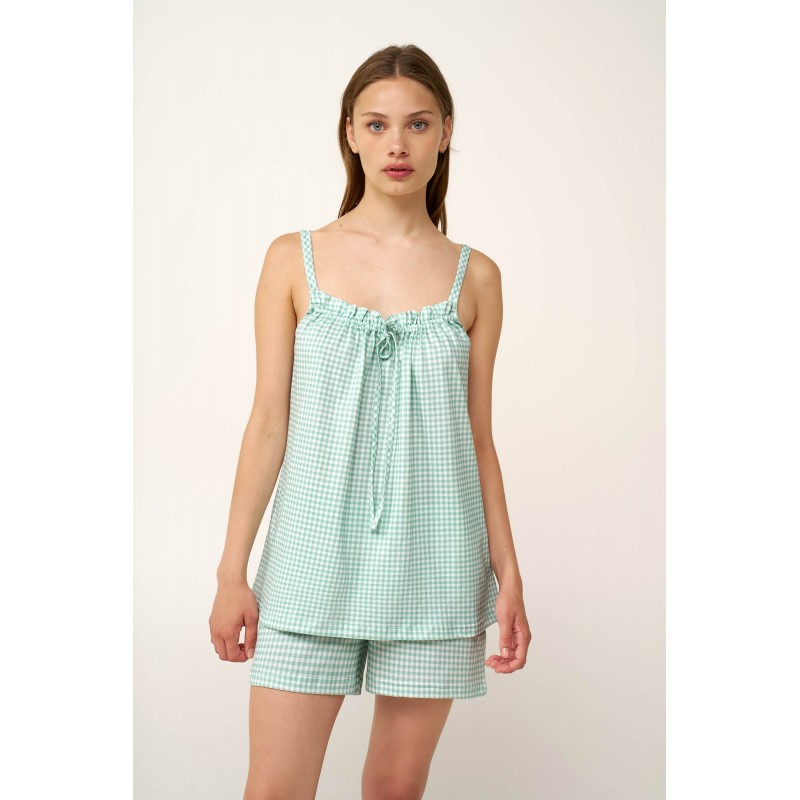 Βαμβακερό Kαρό Baby Doll GREEN HARBOR (24359-GREEN HARBOR) Βαμβακερό Kαρό Baby Doll GREEN HARBOR (24359-GREEN HARBOR)