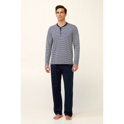 ΠΥΖΑΜΑ 100pct ΒΑΜΒΑΚΙ BLUE (23977-BLUE)