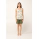 Γυναικεία Πυτζάμα Micromodal με Πατιλέτα GREEN LODEN (24153-GREEN LODEN)