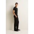 Ανδρικό Βαμβακερό Φούτερ Παντελόνι BLACK (25184-BLACK)