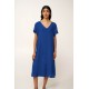 Φόρεμα Θαλάσσης με V απο Γάζα BLUE QUARTZ (24455-BLUE QUARTZ) Φόρεμα Θαλάσσης με V απο Γάζα BLUE QUARTZ (24455-BLUE QUARTZ)