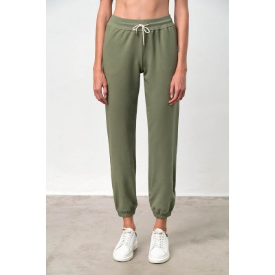 Μονόχρωμο Παντελόνι με Τσέπες KHAKI (18348-KHAKI)