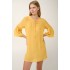 Μονόχρωμο Καλοκαιρινό Φόρεμα από Viscose Gauze YELLOW GOLD (22873-YELLOW GOLD)