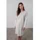 Εμπριμέ Νυχτικό με Πατιλέτα GRAY SILVER (17146-GRAY SILVER)
