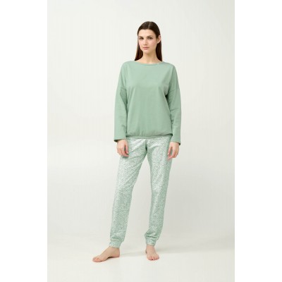 Γυναικεία Φούτερ Πυτζάμα με Μανσέτες GREEN FROSTY (23263-GREEN FROSTY)