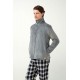 Fleece Ρόμπα Ζιβάγκο με Φερμουάρ GRAY (21706-GRAY)