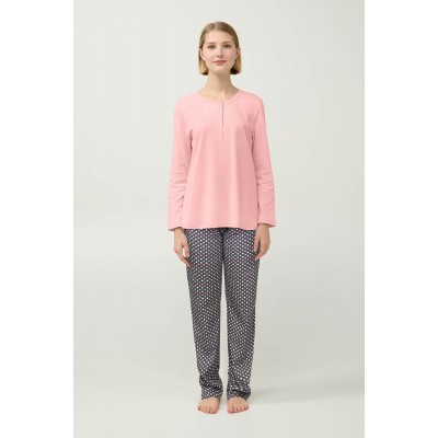 Γυναικεία Χειμερινή Πυτζάμα με Πατιλέτα PINK BLUSH (23917-PINK BLUSH)