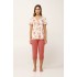 Γυναικεία Micromodal Πυτζάμα Φλοράλ PINK TAN (24047-PINK TAN)