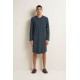 Ανδρικό Βαμβακερό Νυχτικό με V BLUE (25652-BLUE) Ανδρικό Βαμβακερό Νυχτικό με V BLUE (25652-BLUE)