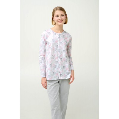 Γυναικεία Φούτερ Κουμπωτή Πυτζάμα GRAY SILVER (23292-GRAY SILVER)