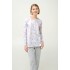 Γυναικεία Φούτερ Κουμπωτή Πυτζάμα GRAY SILVER (23292-GRAY SILVER)