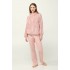 Γυναικεία Fleece Ρόμπα με Φερμουάρ PINK TAN (23322-PINK TAN)