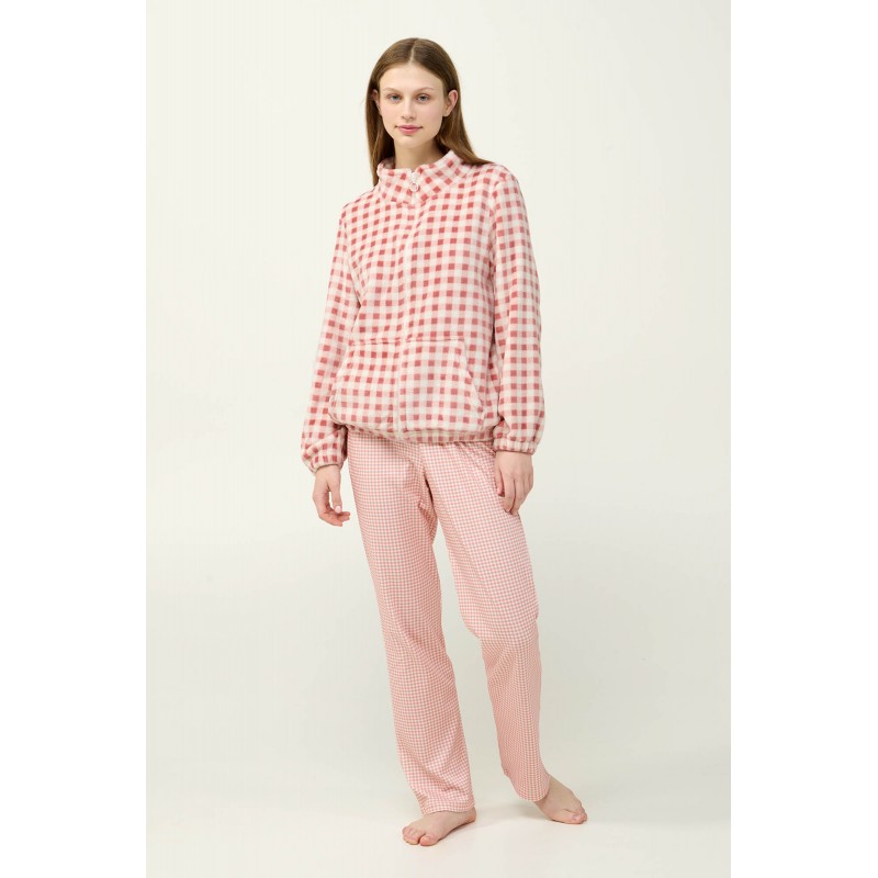 Γυναικεία Fleece Ρόμπα με Φερμουάρ PINK TAN (23322-PINK TAN) Γυναικεία Fleece Ρόμπα με Φερμουάρ PINK TAN (23322-PINK TAN)