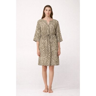 Αέρινο Καλοκαιρινό Viscose Φόρεμα GREEN BEECH (24919-GREEN BEECH)